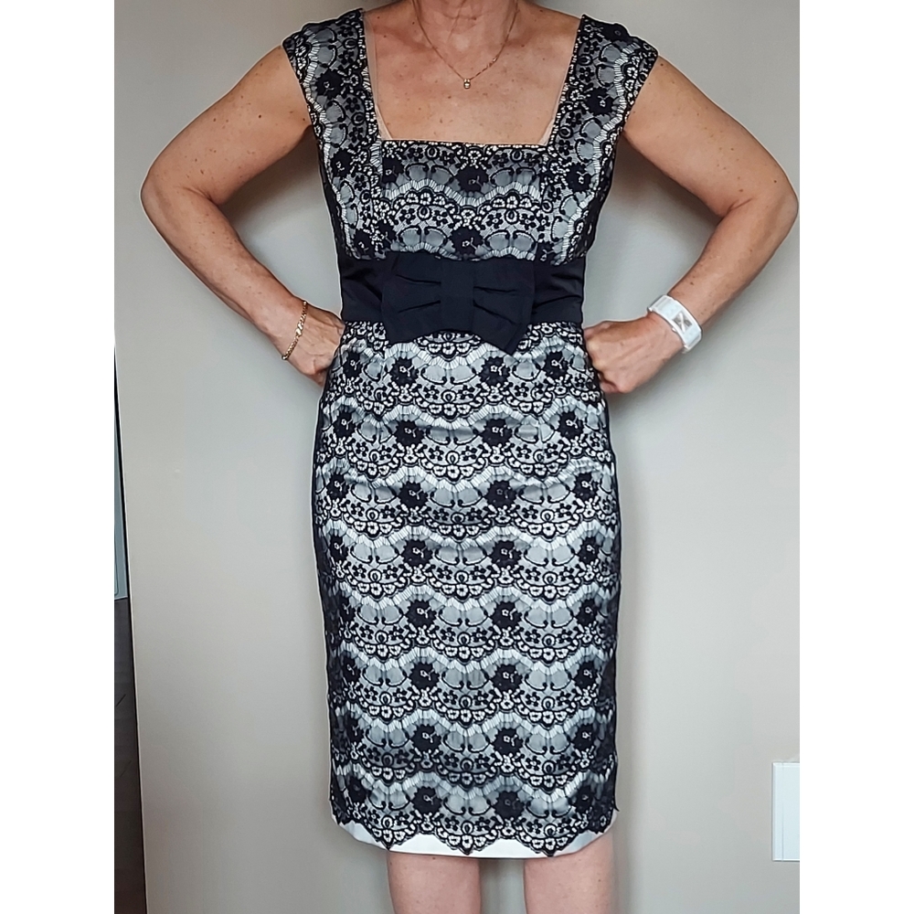 2 For 25$***Nissa special collection lace dress with bow detai
